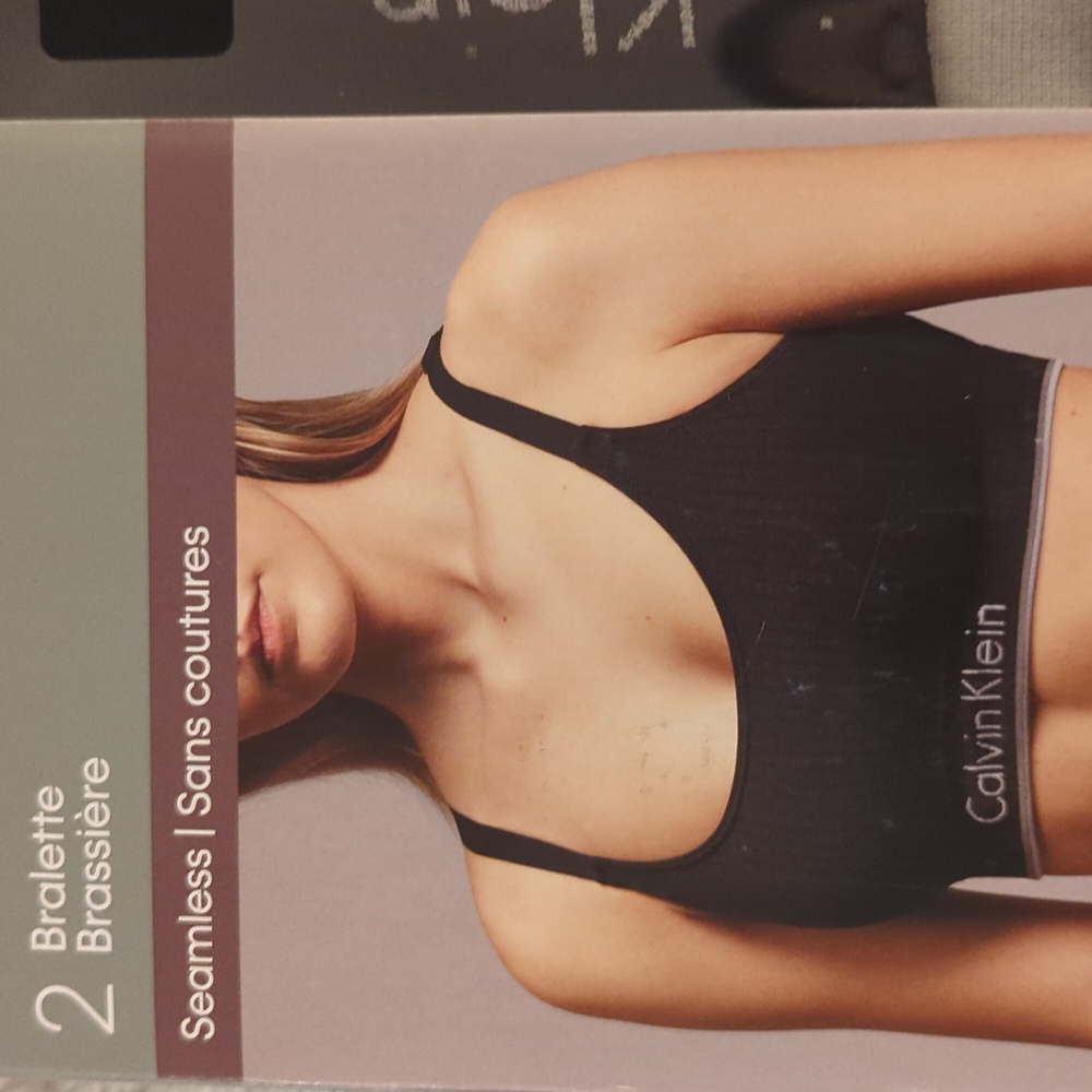L: Calvin Klein 2 pack seamless bras